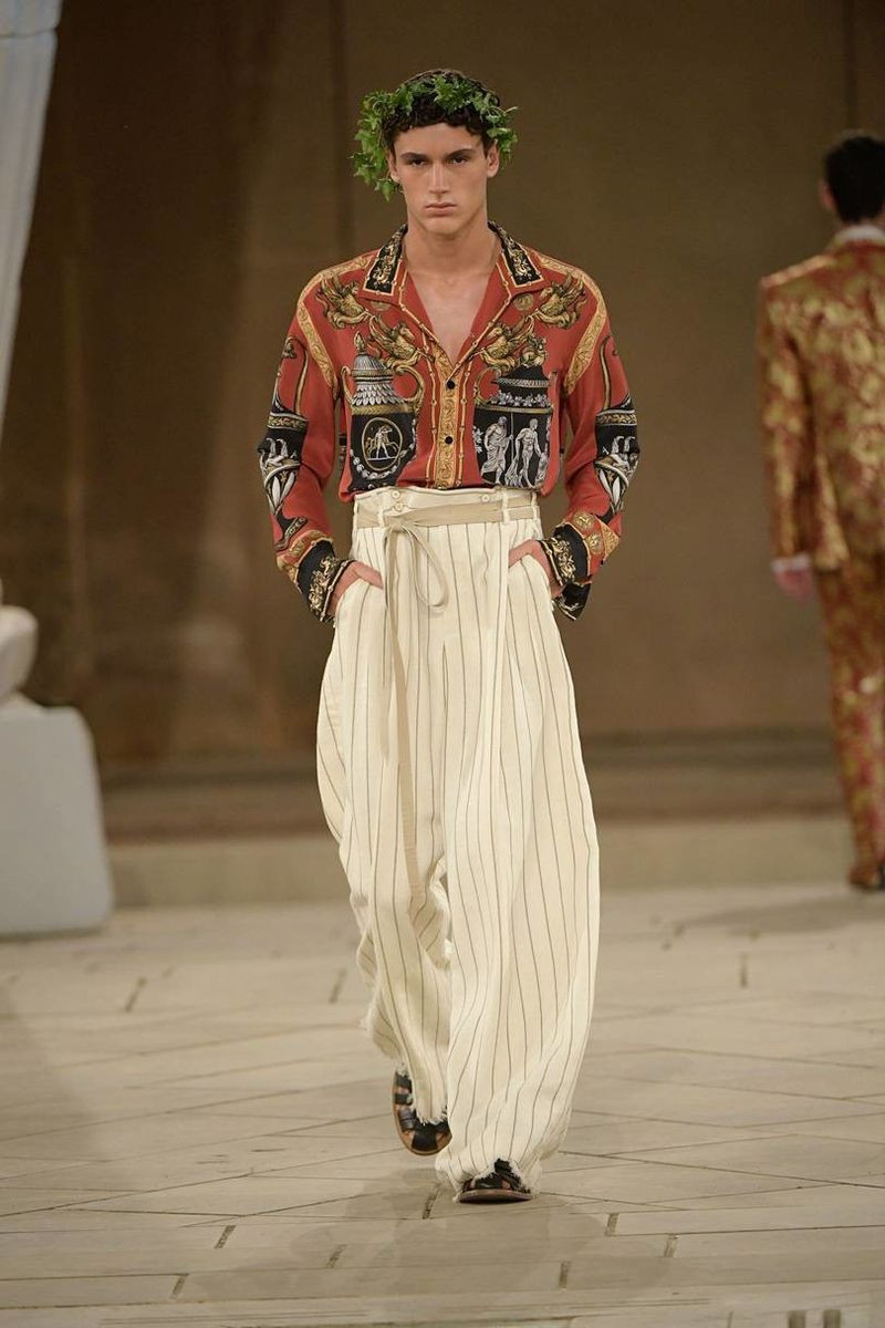 Carlos Galobart featured in  the Dolce & Gabbana Alta Moda fashion show for Autumn/Winter 2019