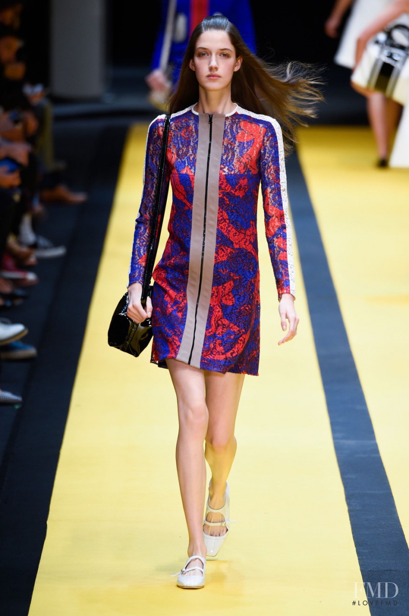 Josephine van Delden featured in  the Carven fashion show for Spring/Summer 2015