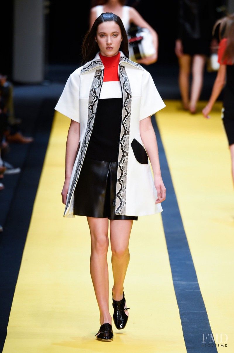 Matilda Lowther featured in  the Carven fashion show for Spring/Summer 2015