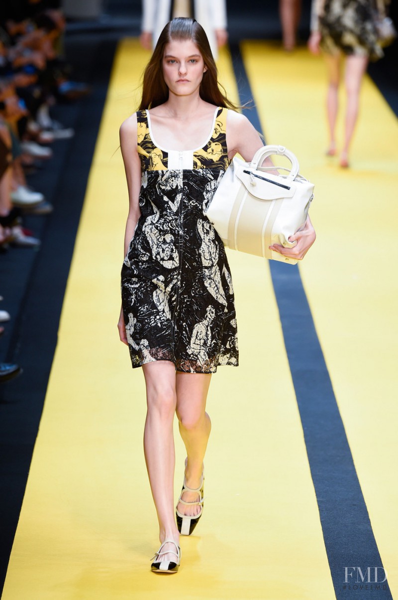 Kia Low featured in  the Carven fashion show for Spring/Summer 2015