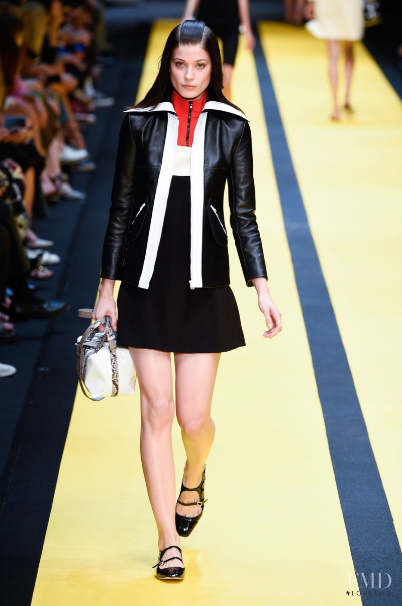Larissa Hofmann featured in  the Carven fashion show for Spring/Summer 2015