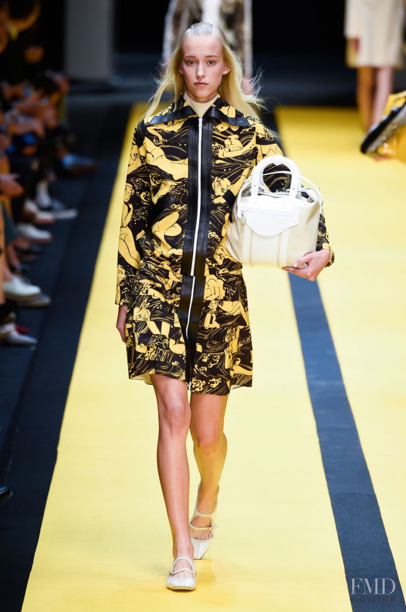 Eva Berzina featured in  the Carven fashion show for Spring/Summer 2015