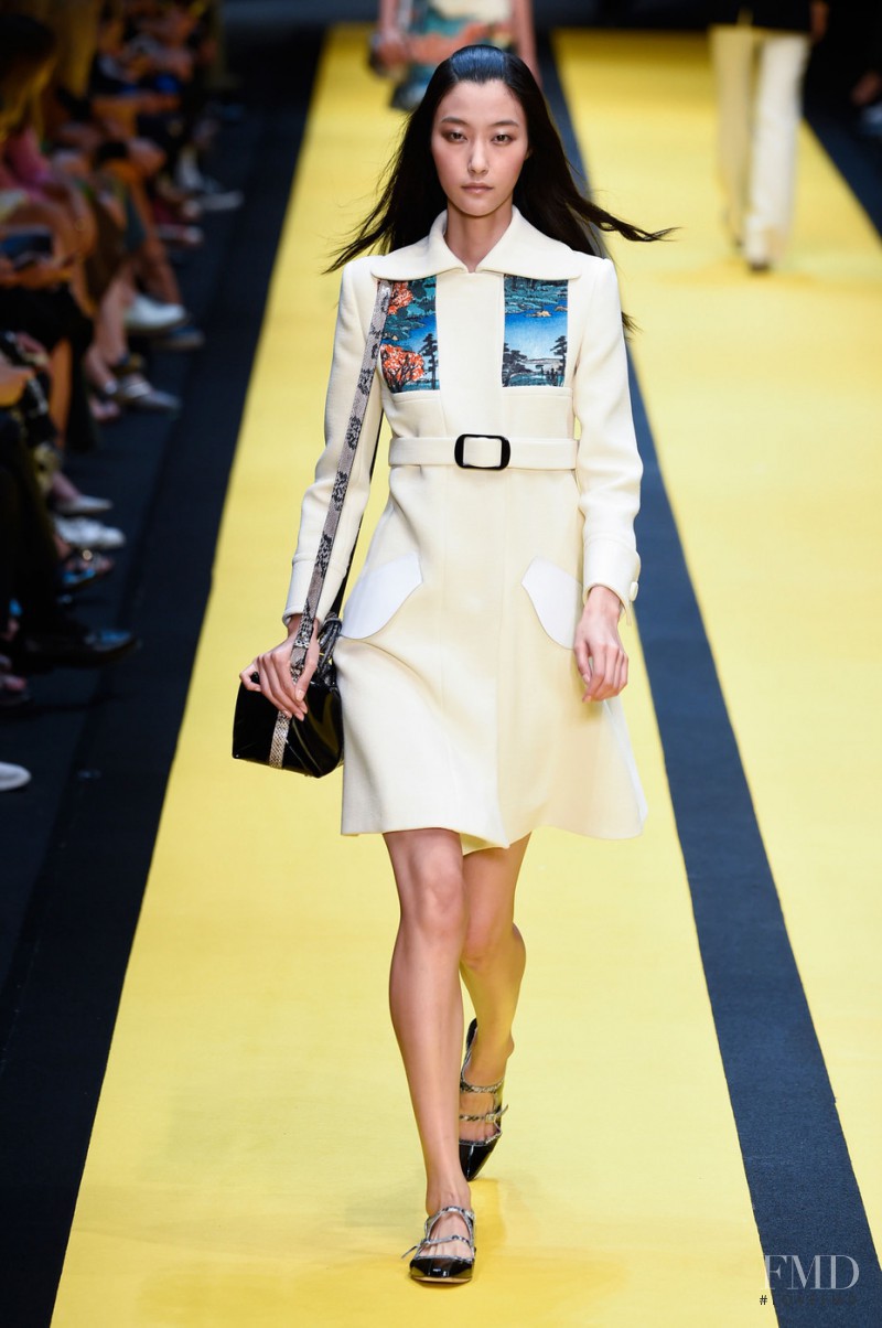 Ji Hye Park featured in  the Carven fashion show for Spring/Summer 2015