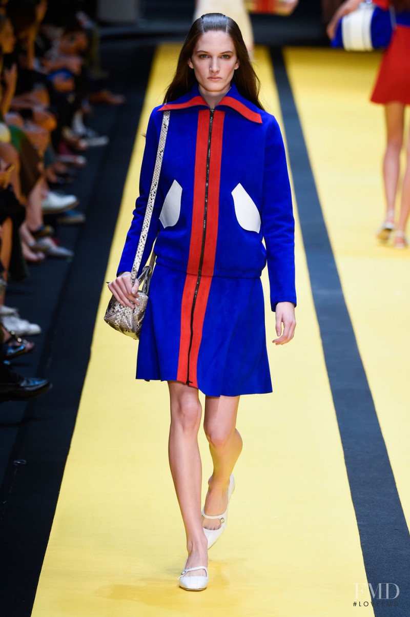 Carly Moore featured in  the Carven fashion show for Spring/Summer 2015