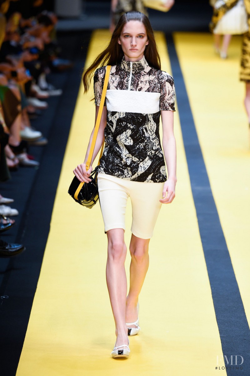 Carly Moore featured in  the Carven fashion show for Spring/Summer 2015