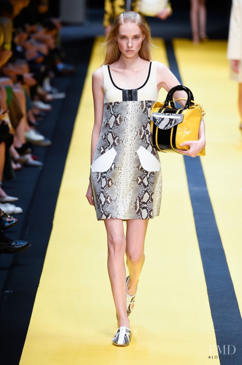 Kimi Nastya Zhidkova featured in  the Carven fashion show for Spring/Summer 2015