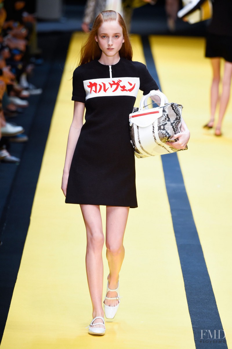Madison Stubbington featured in  the Carven fashion show for Spring/Summer 2015