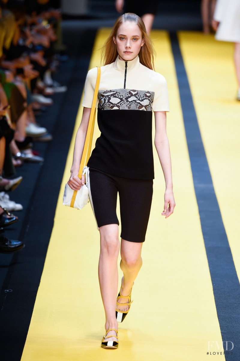 Margarita Pugovka featured in  the Carven fashion show for Spring/Summer 2015