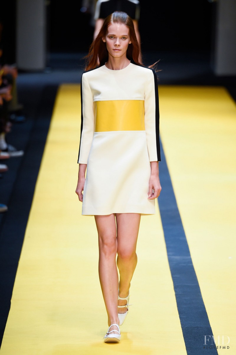 Irina Kravchenko featured in  the Carven fashion show for Spring/Summer 2015