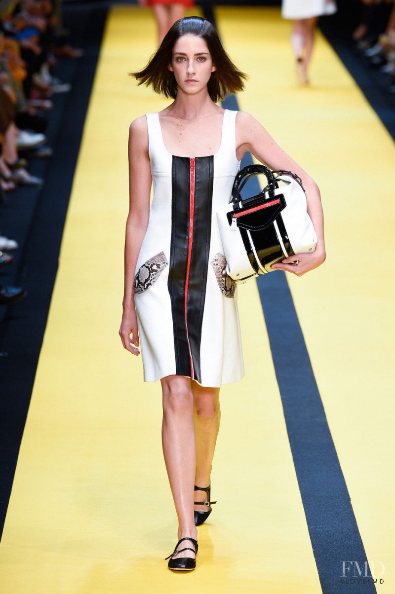 Cristina Herrmann featured in  the Carven fashion show for Spring/Summer 2015