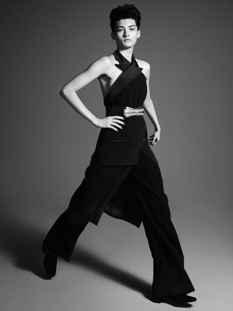 Katie Craven featured in  the Zara Serie 88 - Black Dress Collection advertisement for Winter 2021