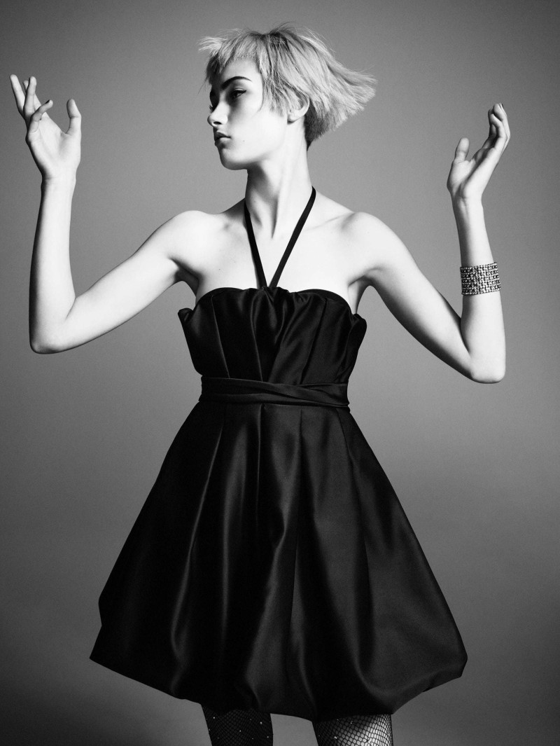 Katie Craven featured in  the Zara Serie 88 - Black Dress Collection advertisement for Winter 2021