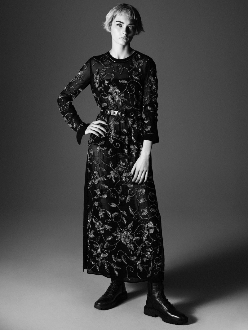 Katie Craven featured in  the Zara Serie 88 - Black Dress Collection advertisement for Winter 2021