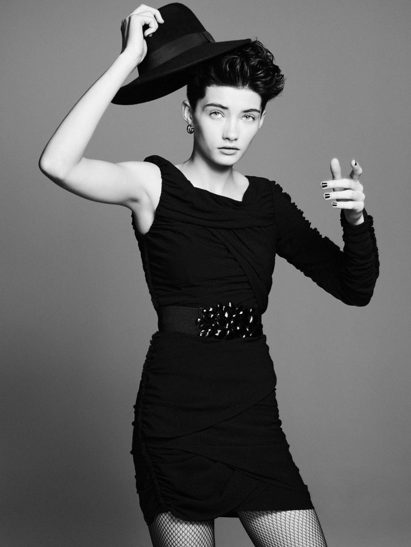 Katie Craven featured in  the Zara Serie 88 - Black Dress Collection advertisement for Winter 2021