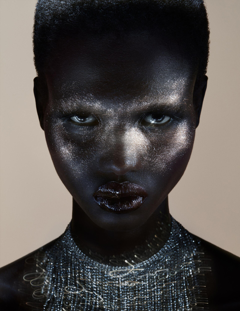 Amar Akway featured in  the Zara Glitter Bomb advertisement for Spring/Summer 2022