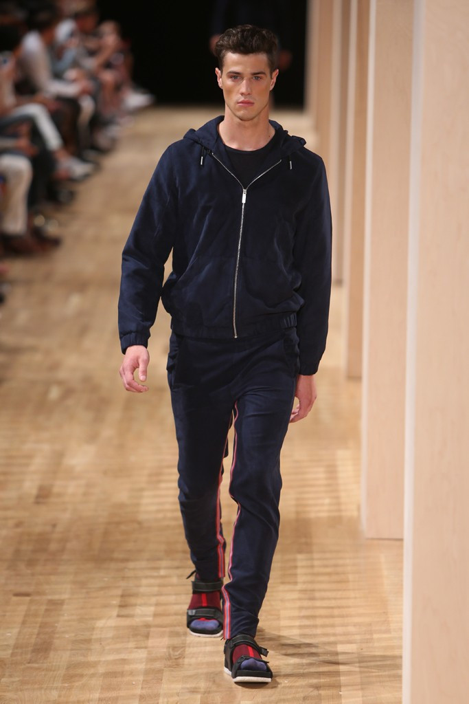 Andy Walters featured in  the Perry Ellis fashion show for Spring/Summer 2015