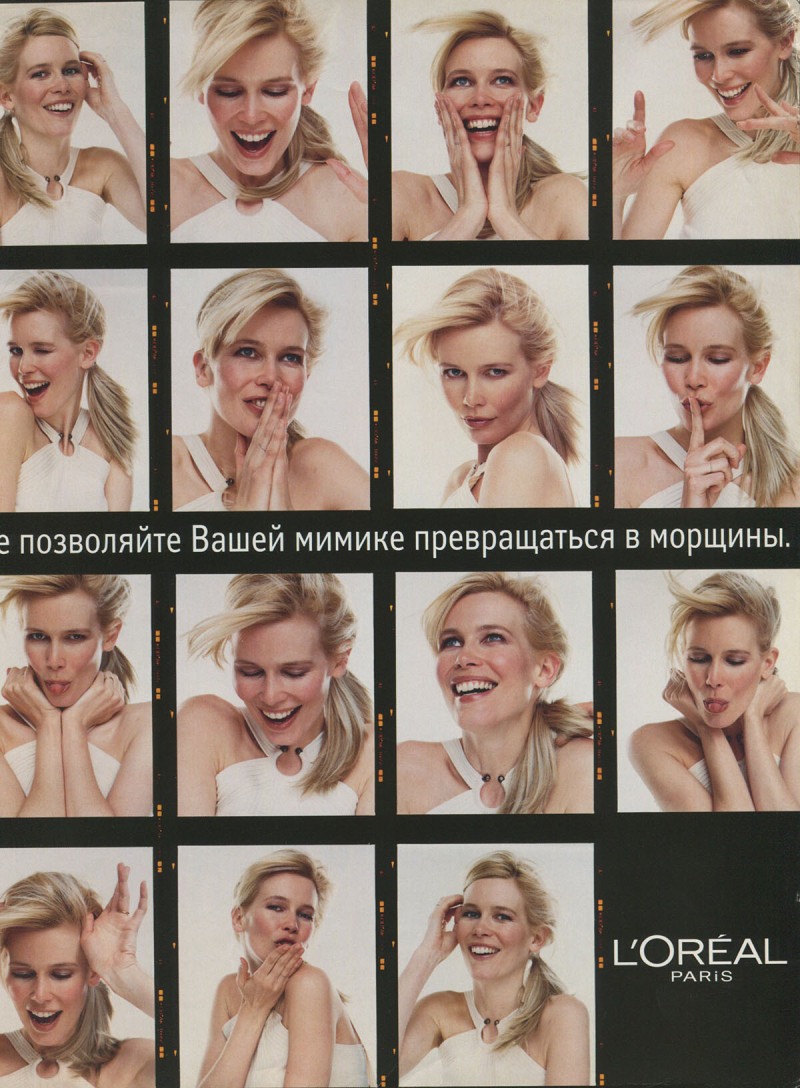 Claudia Schiffer featured in  the L\'Oreal Paris advertisement for Spring/Summer 2003