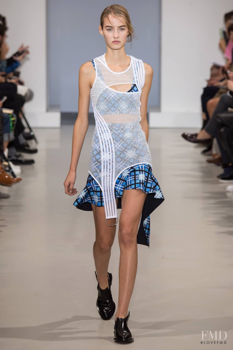 Maartje Verhoef featured in  the Paco Rabanne fashion show for Spring/Summer 2015