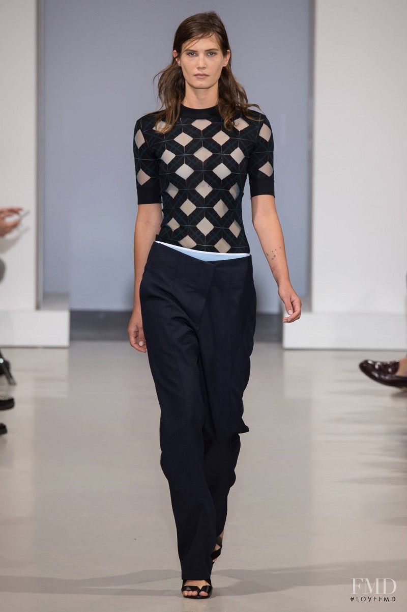 Drake Burnette featured in  the Paco Rabanne fashion show for Spring/Summer 2015