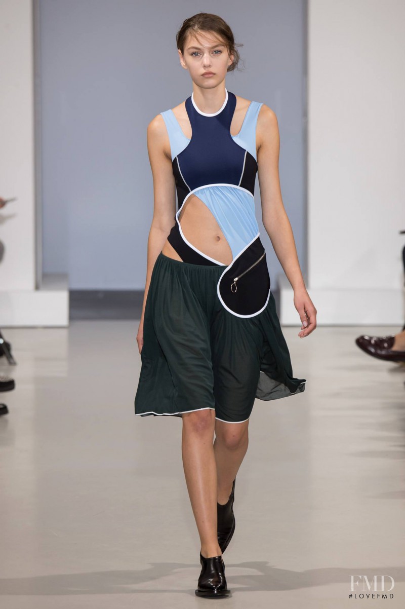 Marta Placzek featured in  the Paco Rabanne fashion show for Spring/Summer 2015