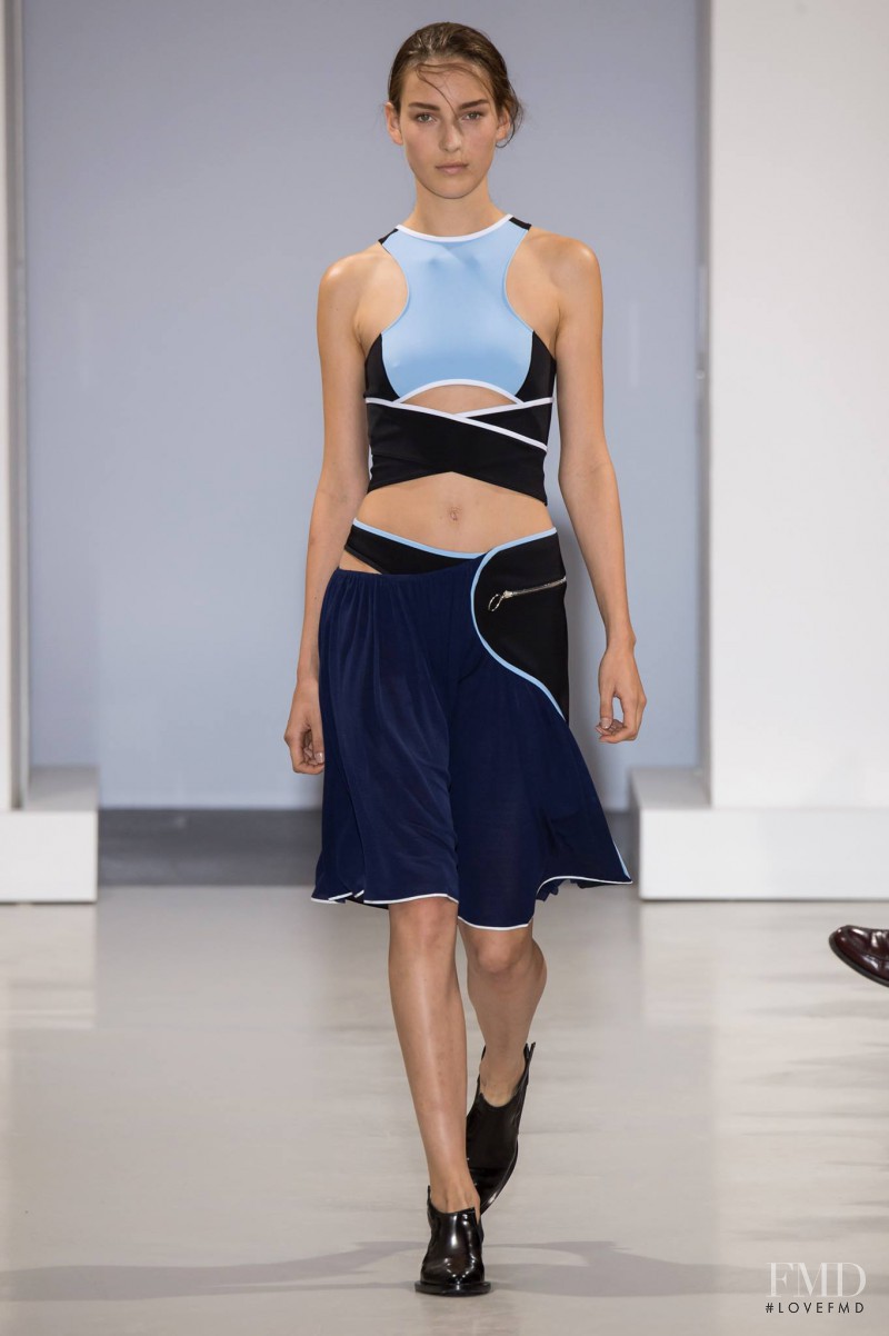 Julia Bergshoeff featured in  the Paco Rabanne fashion show for Spring/Summer 2015