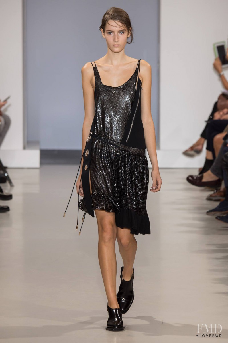Yana Van Ginneken featured in  the Paco Rabanne fashion show for Spring/Summer 2015