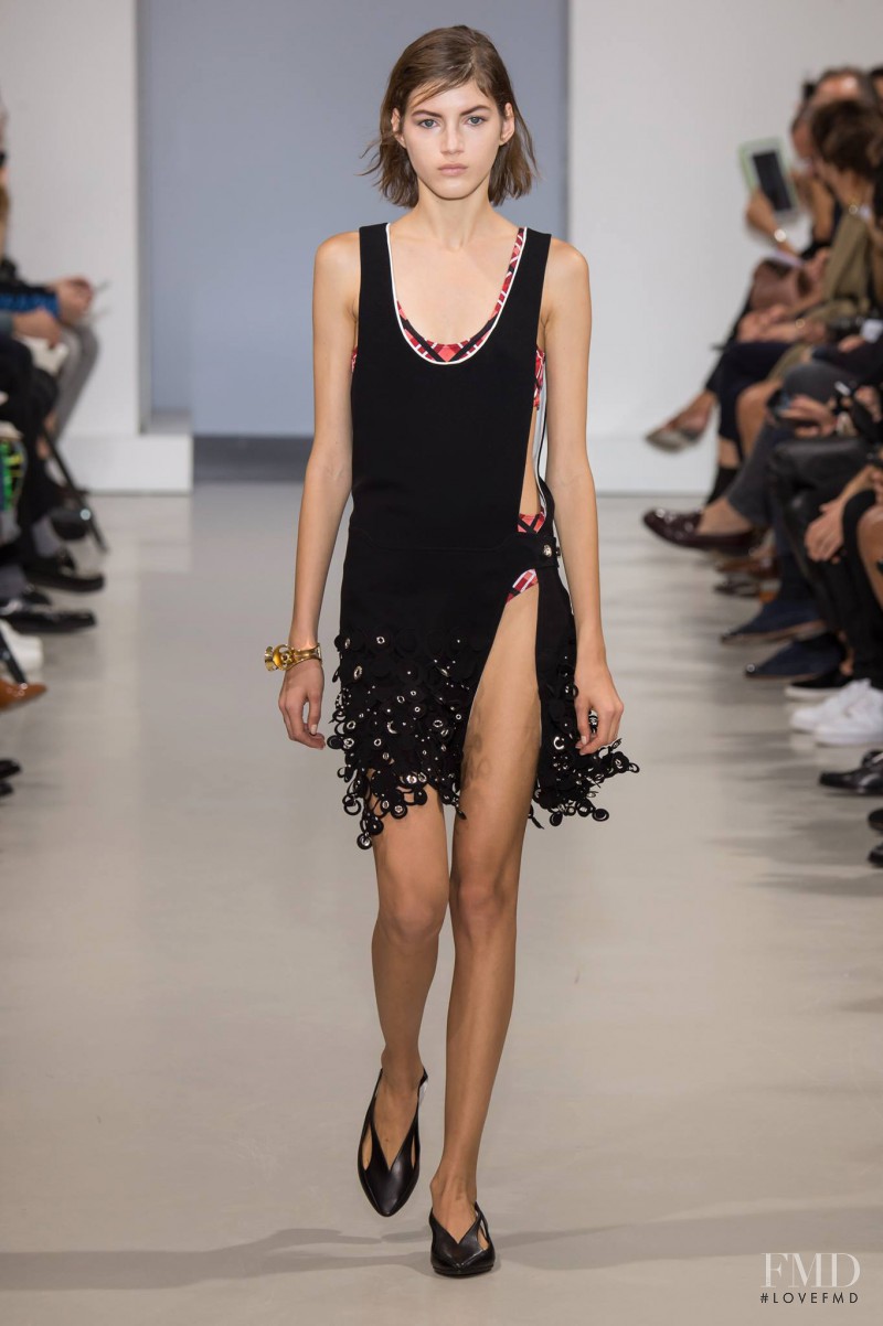 Valery Kaufman featured in  the Paco Rabanne fashion show for Spring/Summer 2015