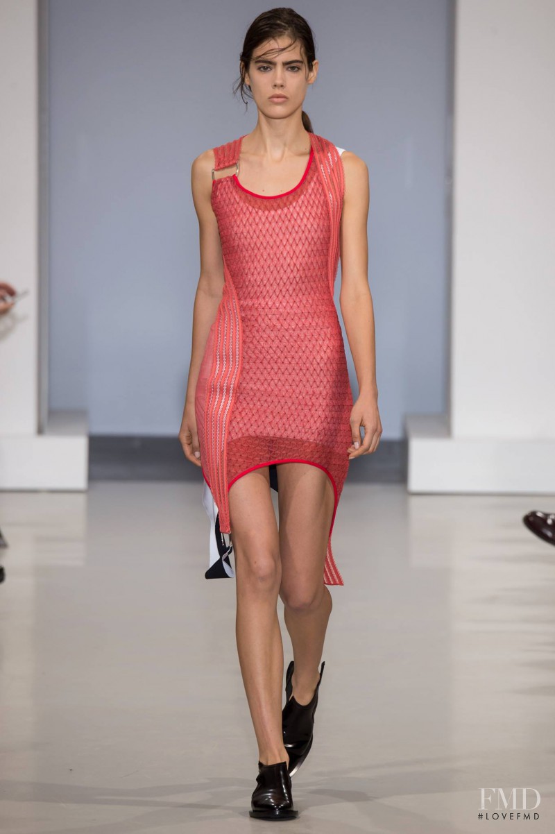 Taja Feistner featured in  the Paco Rabanne fashion show for Spring/Summer 2015