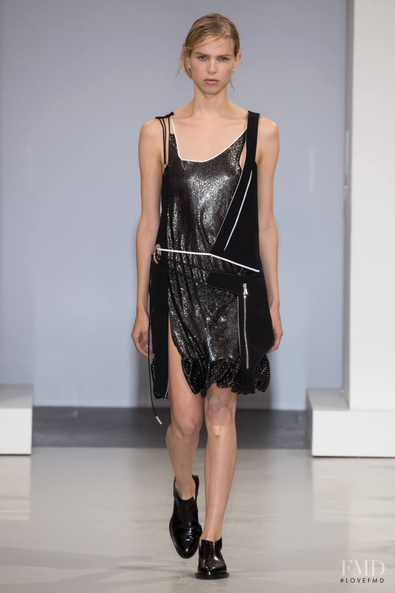 Lina Berg featured in  the Paco Rabanne fashion show for Spring/Summer 2015