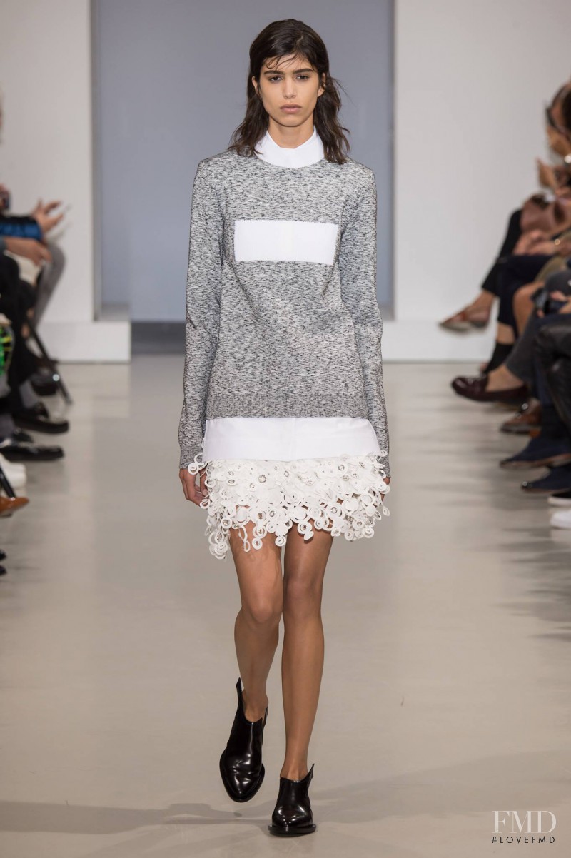 Mica Arganaraz featured in  the Paco Rabanne fashion show for Spring/Summer 2015