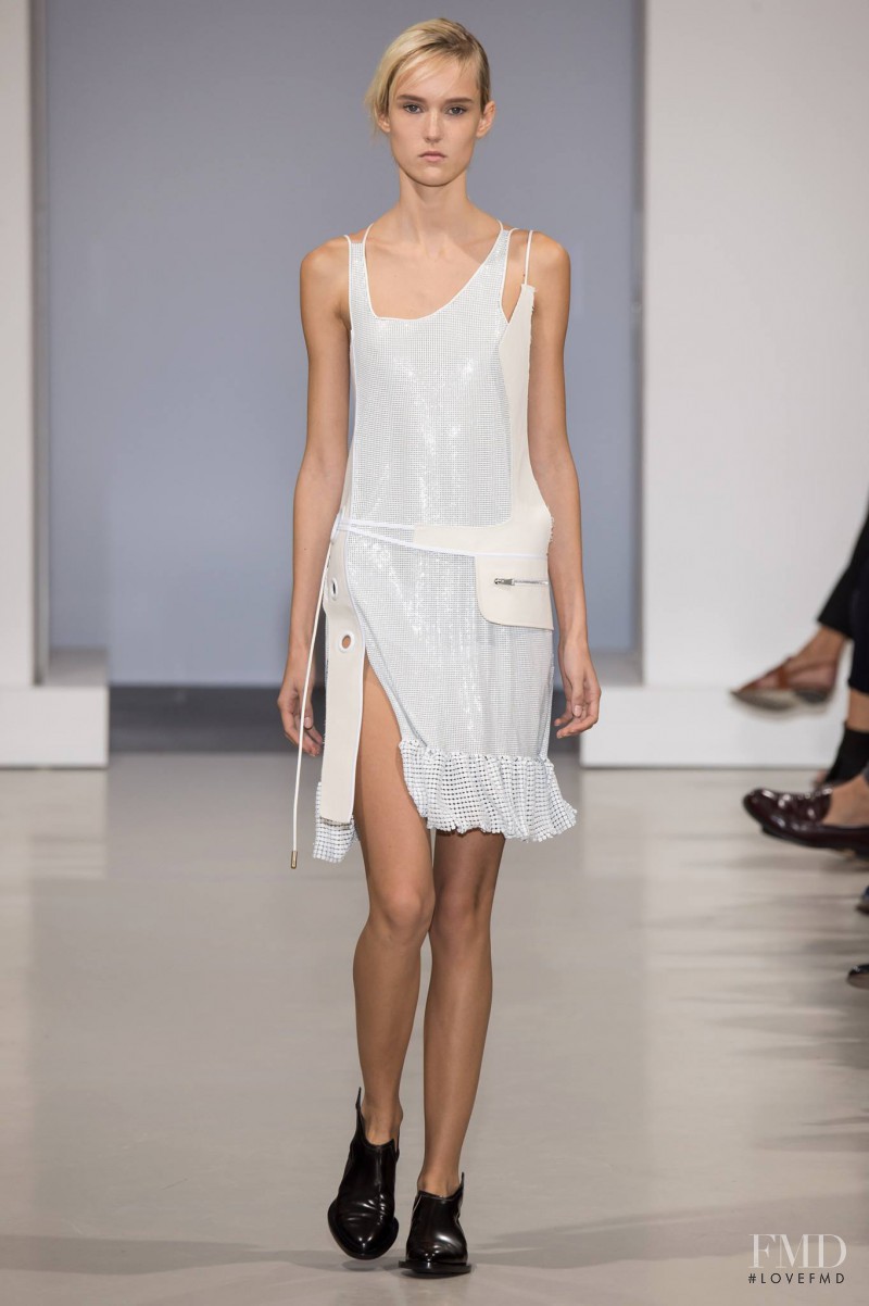 Harleth Kuusik featured in  the Paco Rabanne fashion show for Spring/Summer 2015