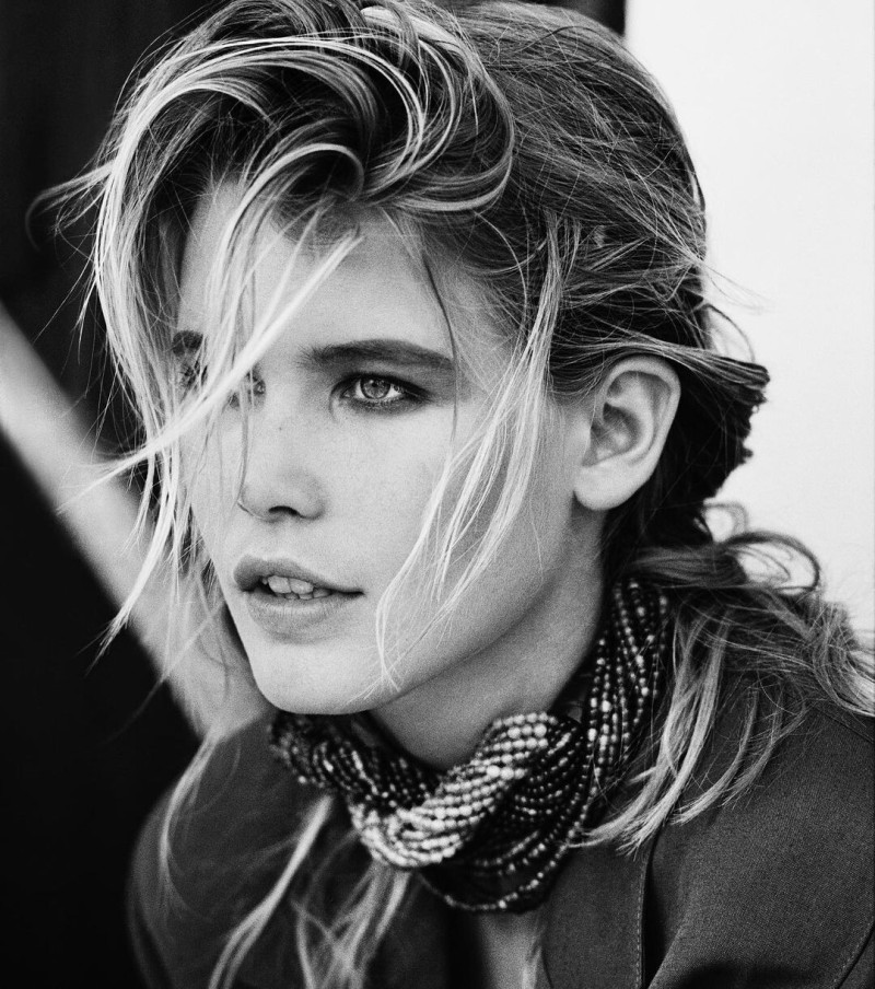 Claudia Schiffer featured in  the byblos advertisement for Spring/Summer 1989