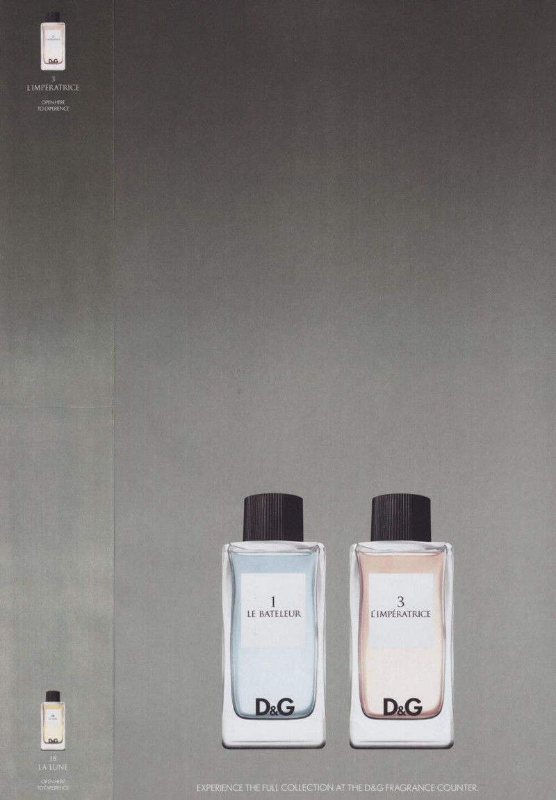 D&G "Anthology" Fragrances advertisement for Spring/Summer 2009