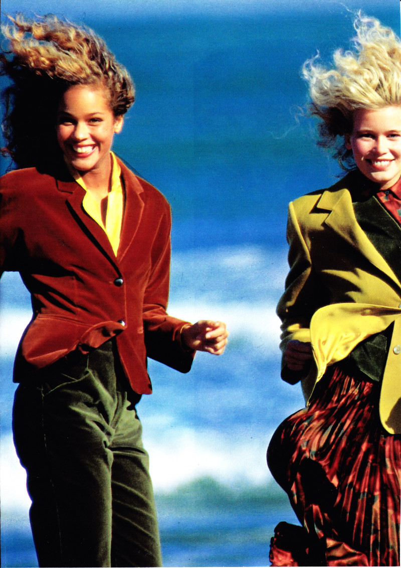 Claudia Schiffer featured in  the Pennyblack advertisement for Spring/Summer 1989