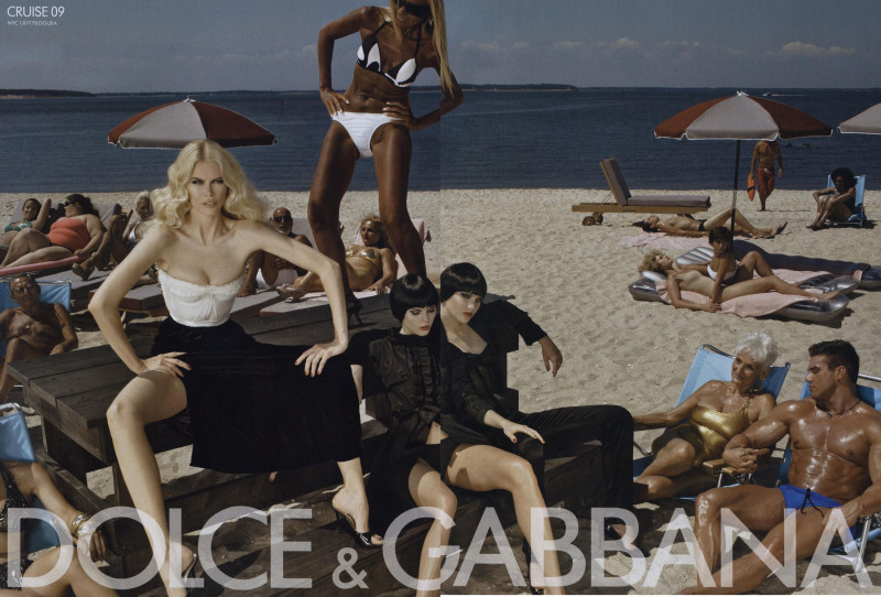 Catherine McNeil featured in  the Dolce & Gabbana advertisement for Cruise 2009