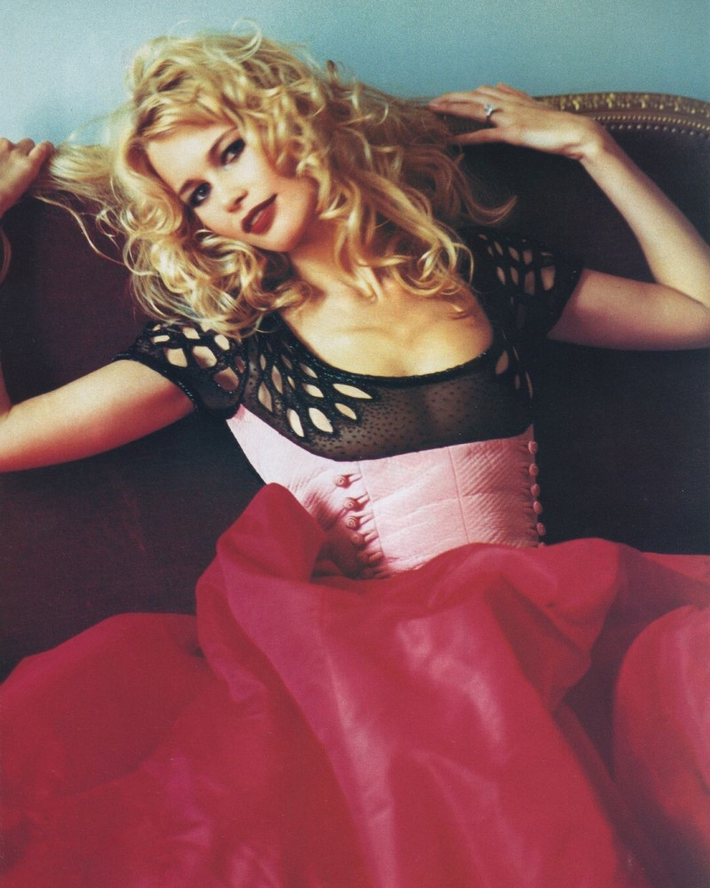 Claudia Schiffer featured in  the Valentino Couture advertisement for Autumn/Winter 1994