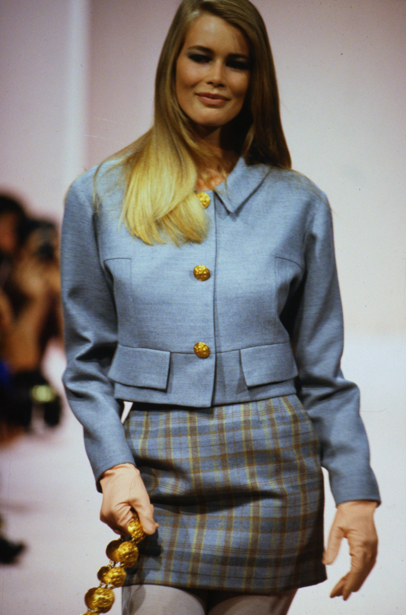 Claudia Schiffer featured in  the Daniel Hechter fashion show for Spring/Summer 1991