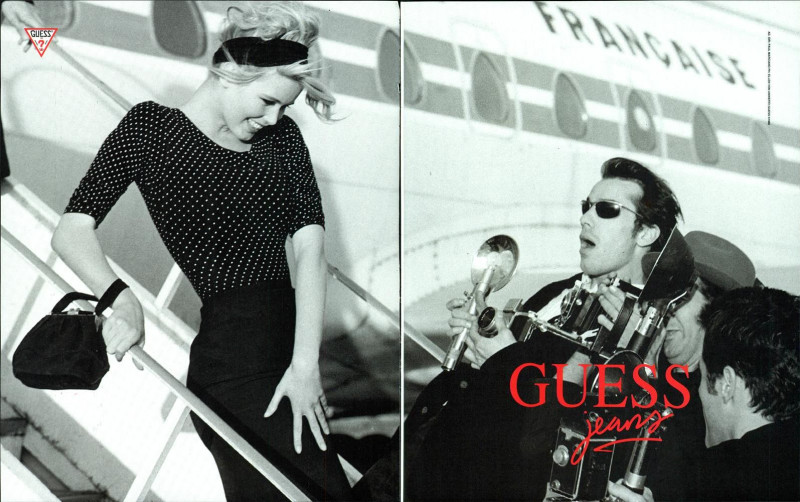 Claudia Schiffer featured in  the Guess Denim advertisement for Autumn/Winter 1990