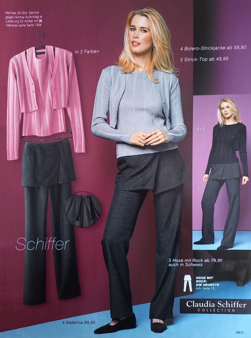 Claudia Schiffer featured in  the Otto catalogue for Autumn/Winter 1998