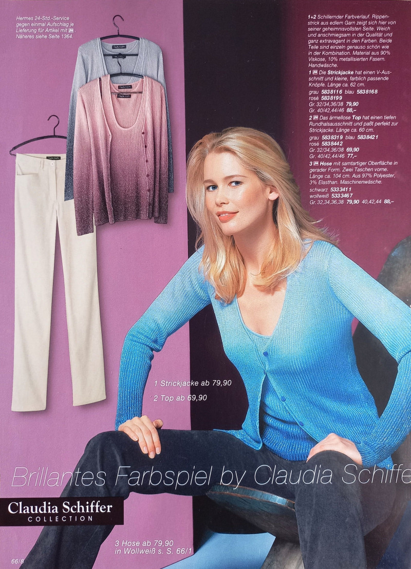 Claudia Schiffer featured in  the Otto catalogue for Autumn/Winter 1998