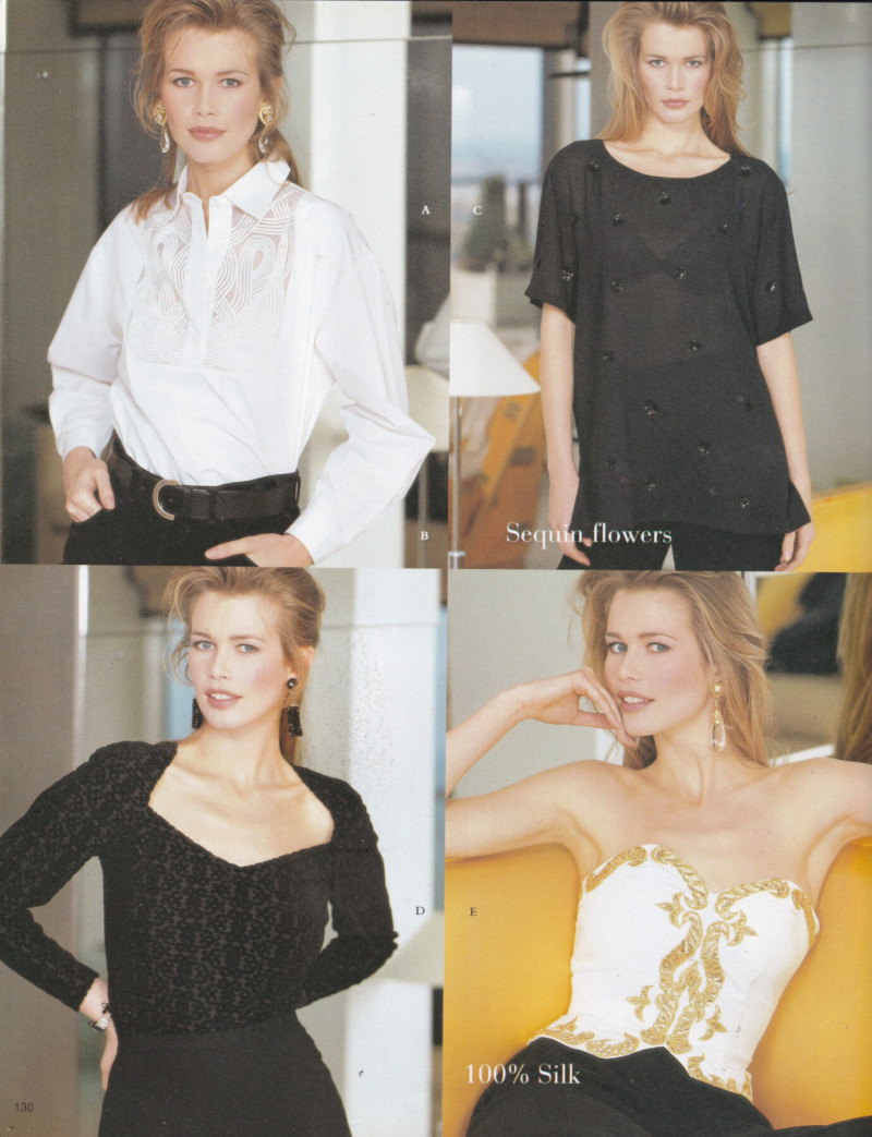 Claudia Schiffer featured in  the Next catalogue for Autumn/Winter 1993