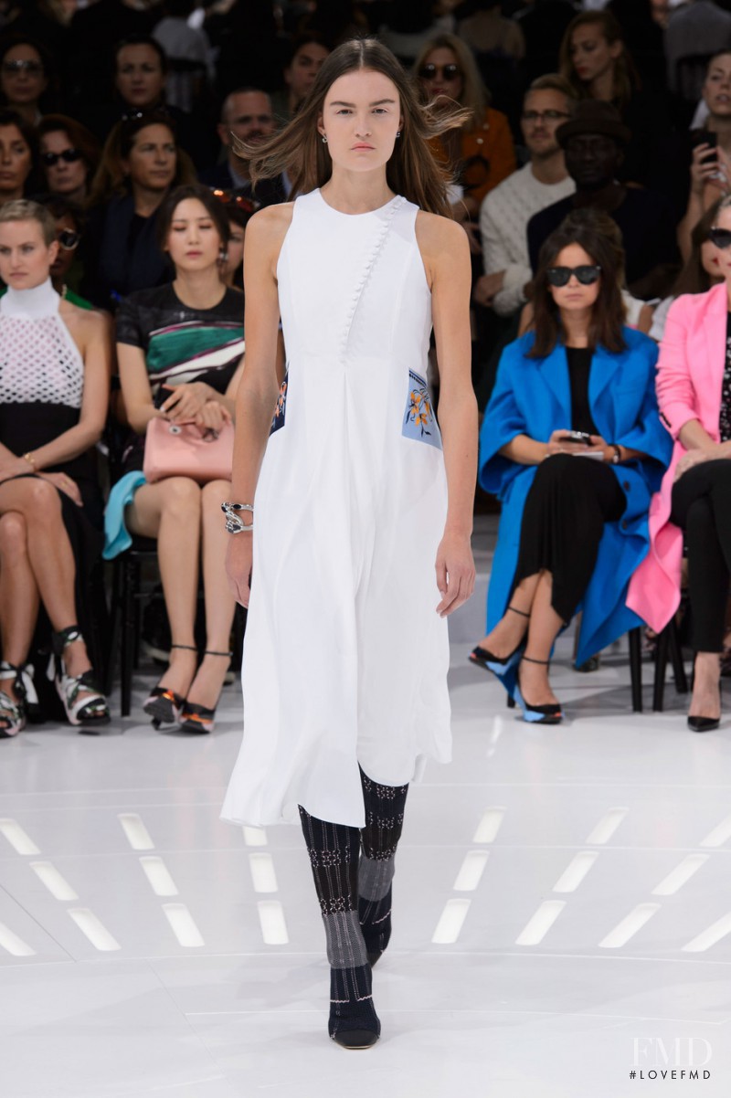 Esmee Middel featured in  the Christian Dior fashion show for Spring/Summer 2015