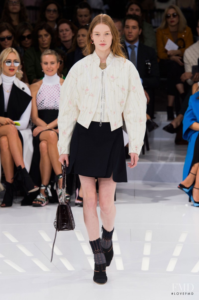 Julia Hafstrom featured in  the Christian Dior fashion show for Spring/Summer 2015