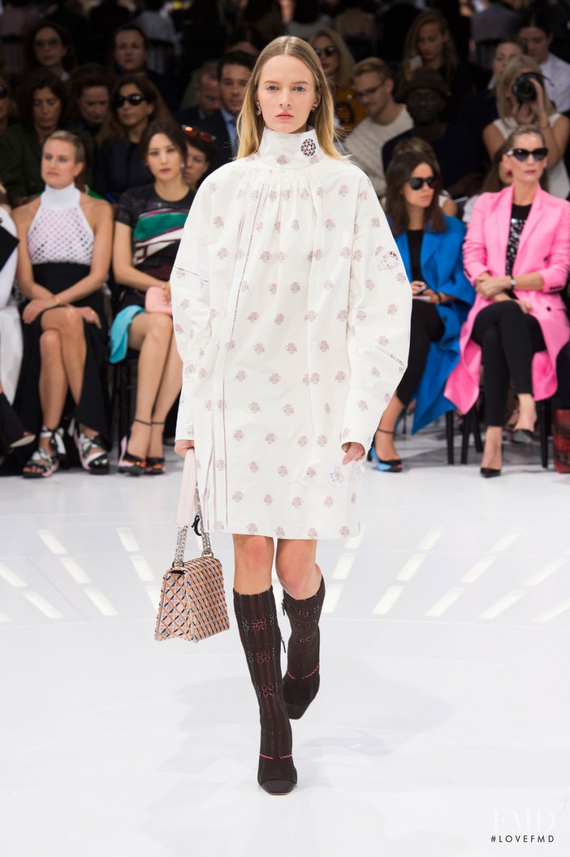 Daria Strokous featured in  the Christian Dior fashion show for Spring/Summer 2015