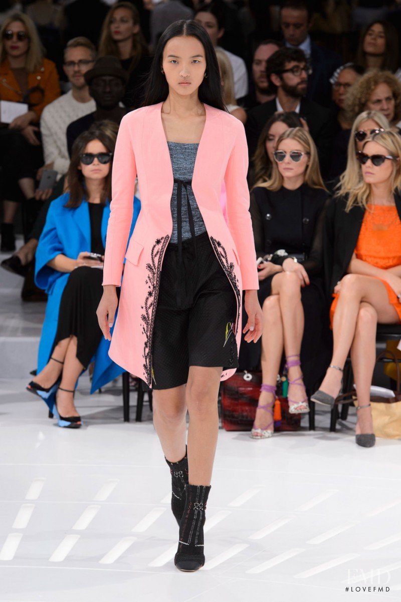Luping Wang featured in  the Christian Dior fashion show for Spring/Summer 2015