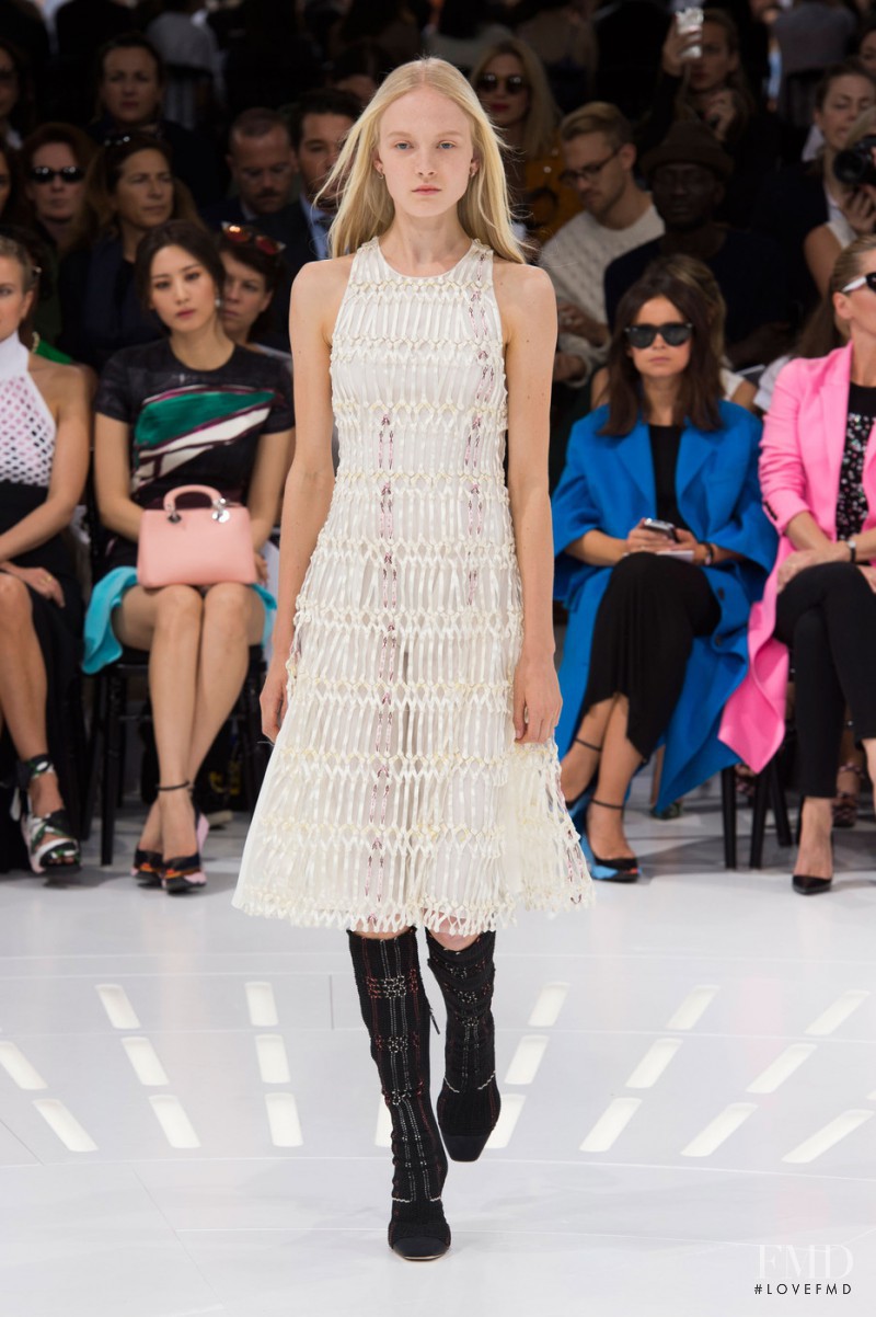 Maja Salamon featured in  the Christian Dior fashion show for Spring/Summer 2015