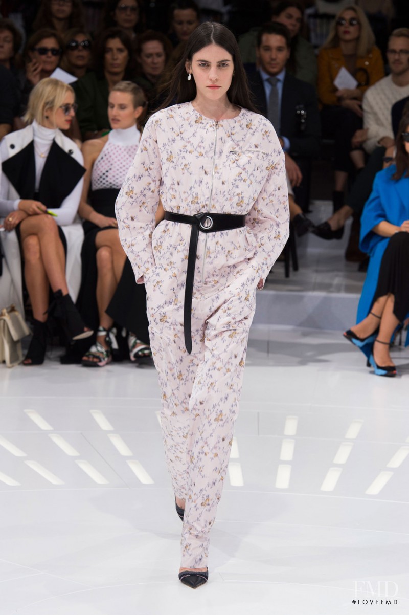 Serena Archetti featured in  the Christian Dior fashion show for Spring/Summer 2015