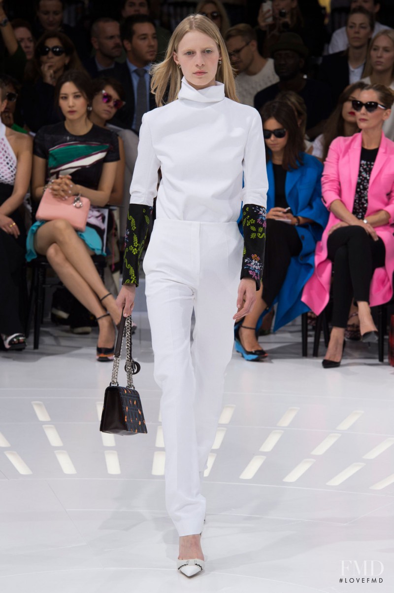 Julia Nobis featured in  the Christian Dior fashion show for Spring/Summer 2015