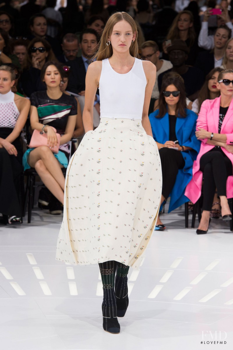 Yulia Musieichuk featured in  the Christian Dior fashion show for Spring/Summer 2015