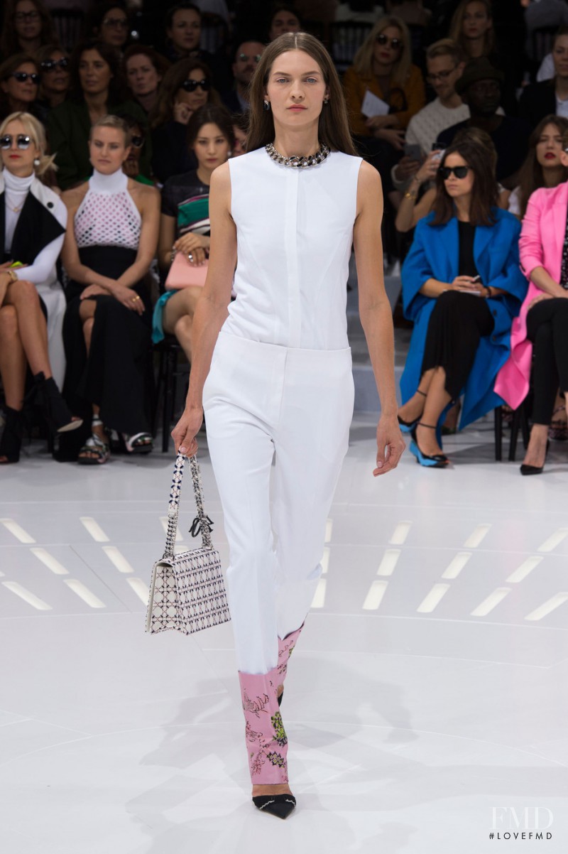 Karolin Wolter featured in  the Christian Dior fashion show for Spring/Summer 2015